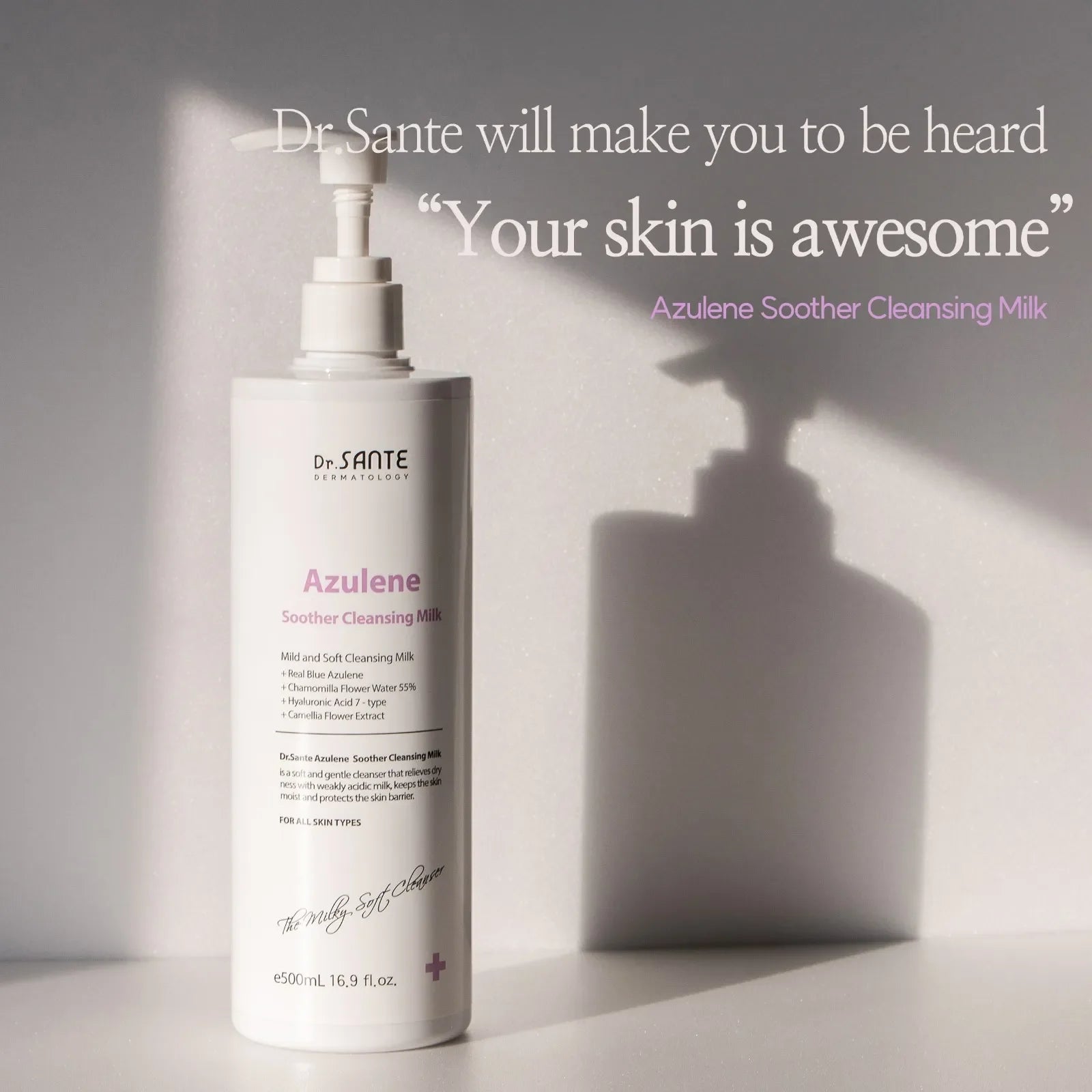 Dr.SANTE Dermatology Azulene Soother Cleansing Milk 200ml