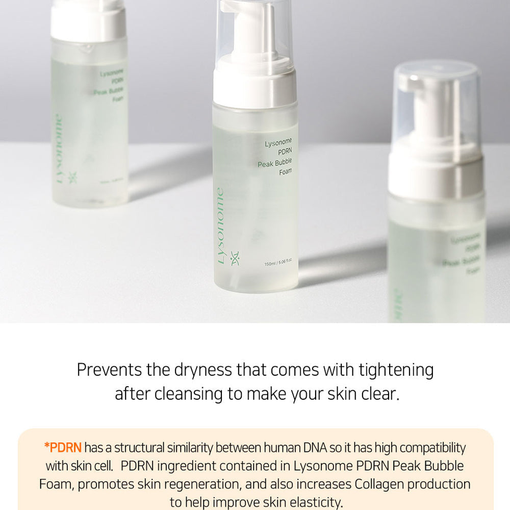 Lysonome PDRN Peak Bubble Foam 150ml